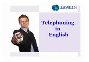 Biro B. Telephoning in English