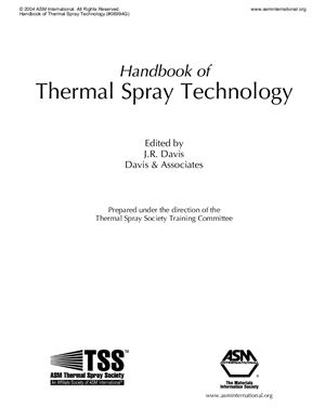 Davis J.R. (ред.). Handbook of Thermal Spray Technology