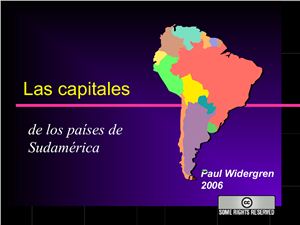 Capitales de los países de Sudamerica
