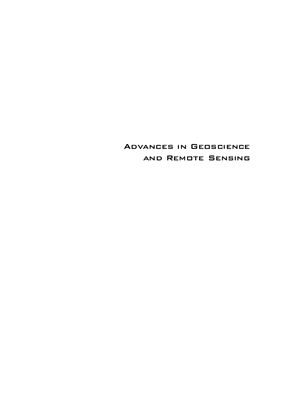 Jedlovec Gary (ed.). Advances in geoscience and remote sensing