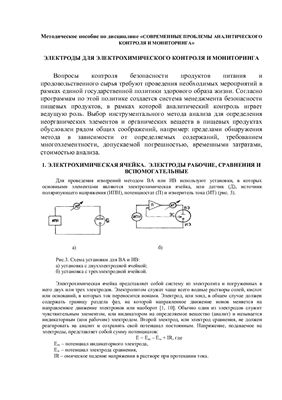 Электроды для электрохимического контроля и мониторинга