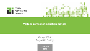 Voltage control of induction motors