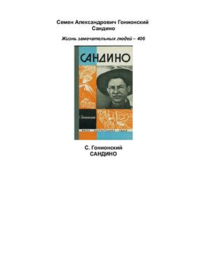 Гонионский С.А. Сандино