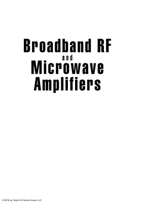 Grebennikov A., Kumar N., Yarman S.B. Broadband RF and Microwave Amplifiers