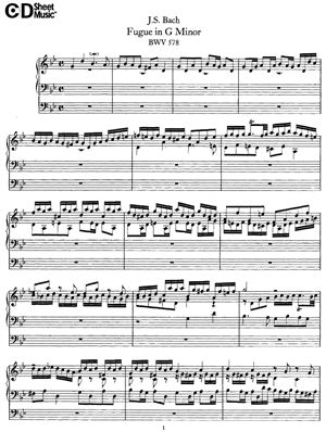 Бах И.С. Фуга Соль Минор (BWV 578)