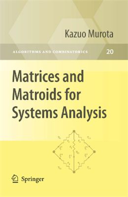 Murota K. Matrices and Matroids for Systems Analysis