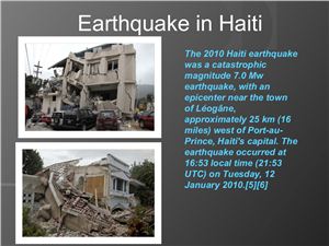 Earthquake in Haiti in 2010 (Землетрясение В Гаити в 2010)