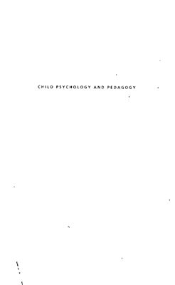 Child Psychology and Pedagogy - The Sorbonne Lectures 1949-1952