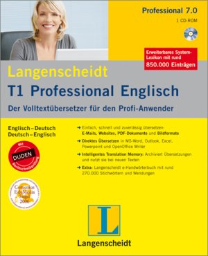 Götz Dieter. Langenscheidt T1 Professional v7.0 German - English Translator