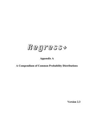 McLaughlin M.P. A Compendium of Common Probability Distributions