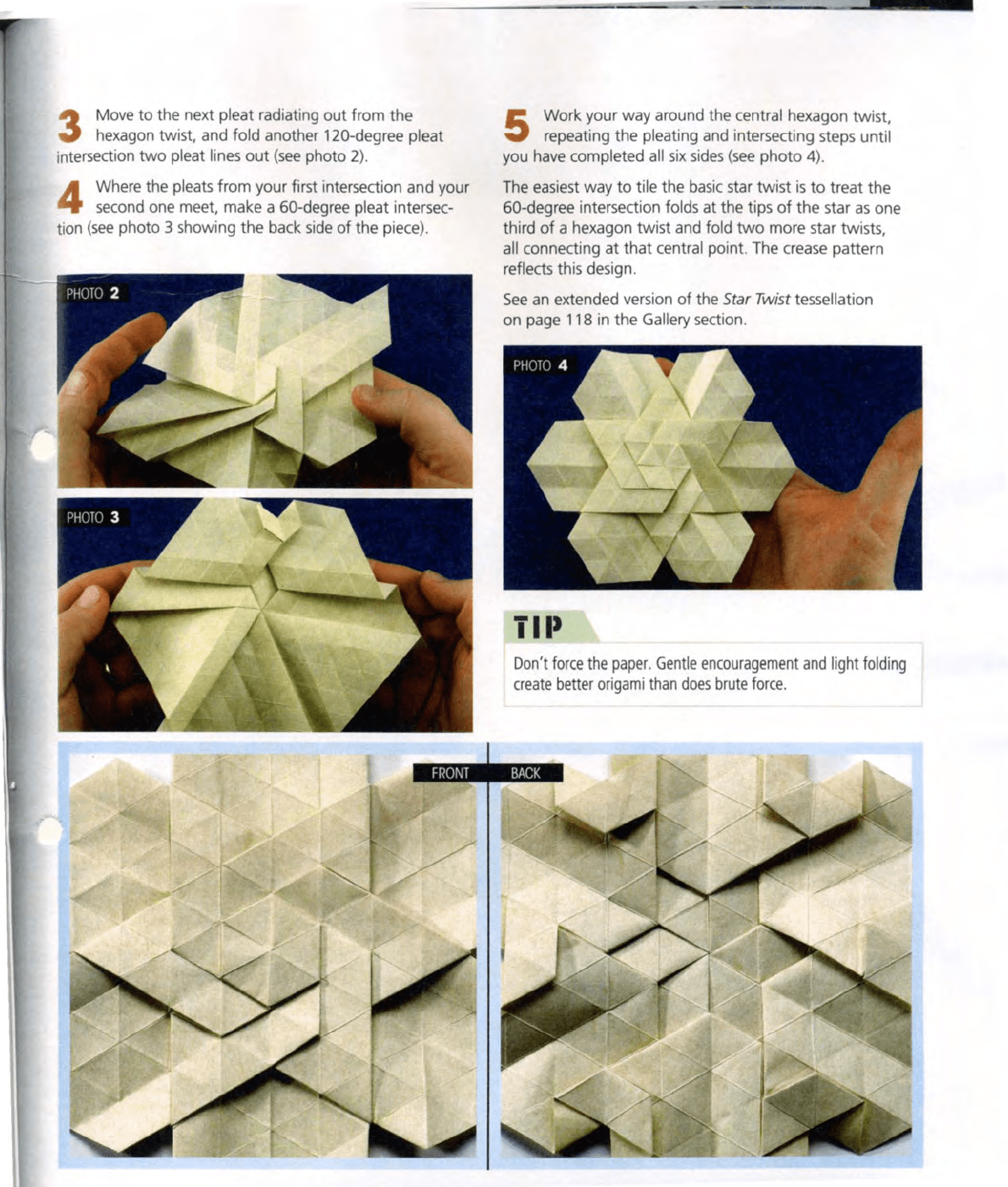 Double Pleat Hexagon Tessellation Instructions, available for download –  Origami Tessellations