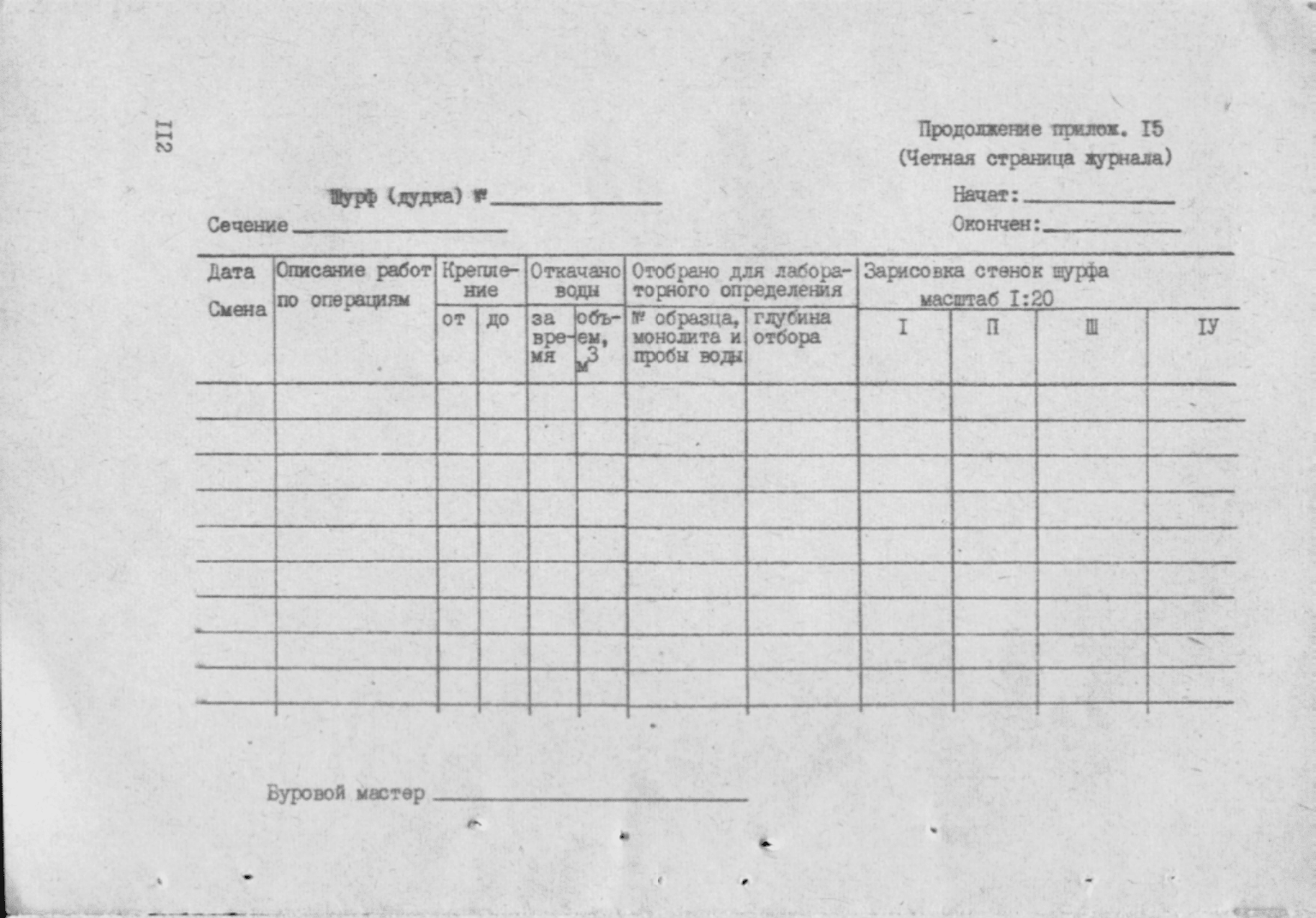 ВНМД 34-78. Руководство по полевой документации инженерно-геологических  работ при изысканиях при строительстве