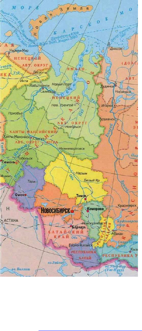 Какой город расположен в западной сибири. Западная Сибирь административная карта. Карта Западной Сибири географическая. Западная Сибирь подробная карта политическая. Западная Сибирь на карте России.
