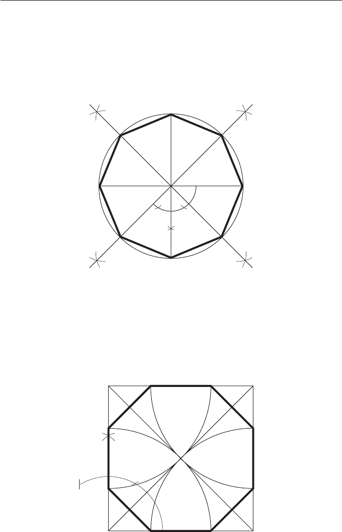 how to draw a nonagon step by step