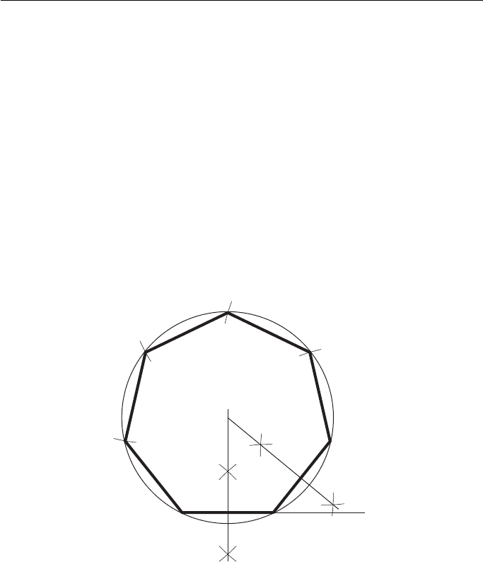 how to draw a nonagon step by step