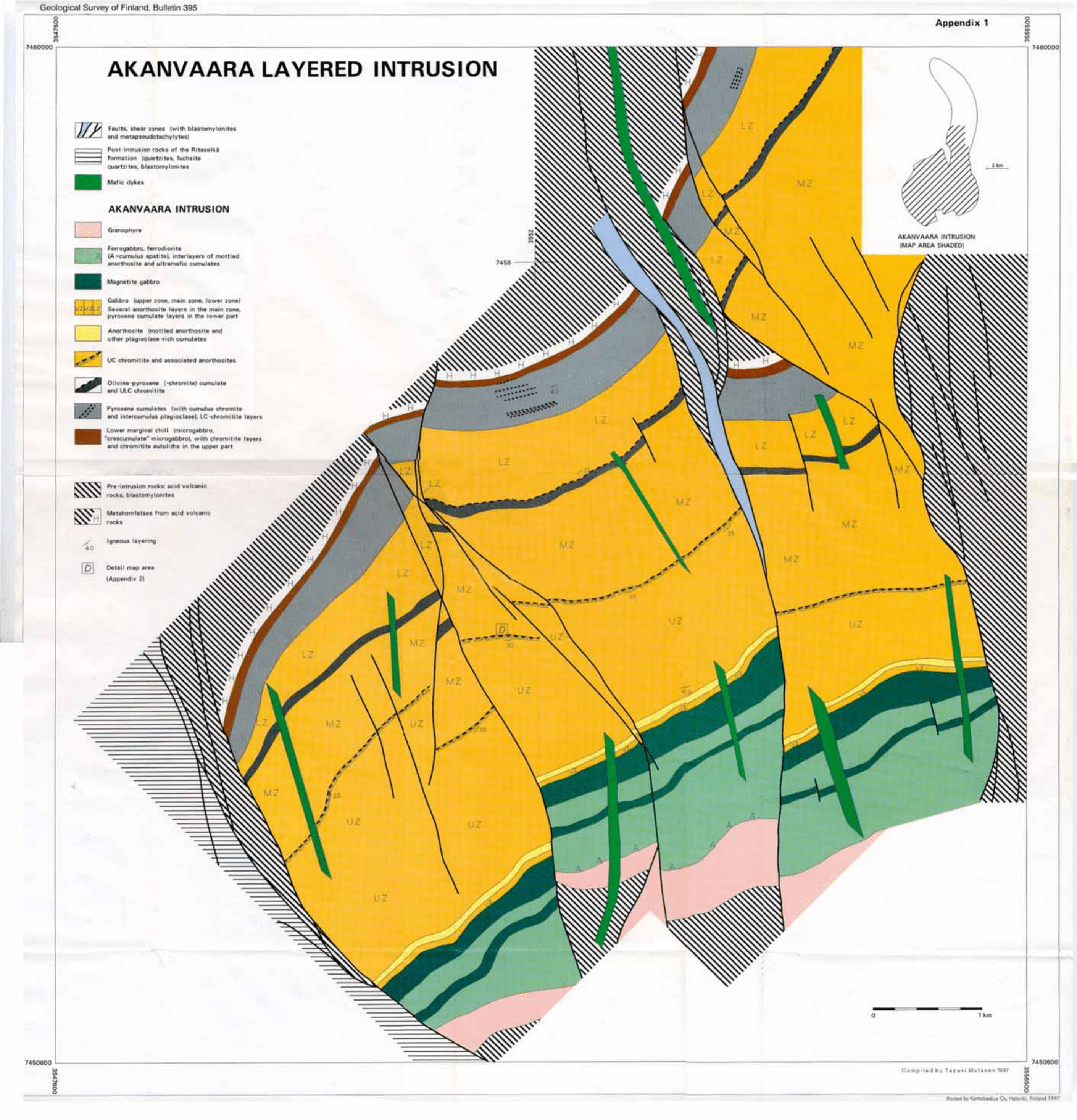 Mutanen Tapani Geology And Ore Petrology Of The Akanvaara And Koitelainen Mafic Layered Intrusions And The Keivitsa Satovaara Layered Complex Northern Finland