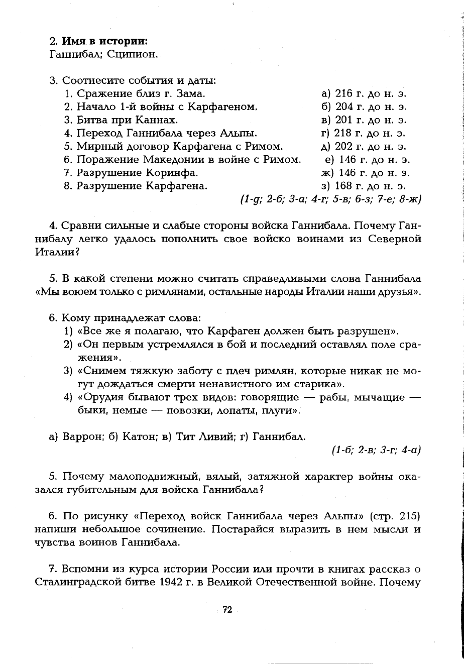 Андюсев Б.Е. Опорные конспекты по истории древнего мира: 5 класс. Пособие  для учителя