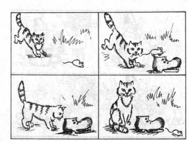 Составление рассказов кошка с котятами
